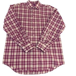 MEN’S Lorenzo Uomo Trim Fit Size 16 Neck, 32/33 Sleeve Length Gingham Sh…